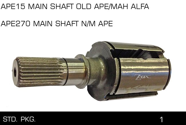 APE15 MAIN SHAFf OLD APE MAH ALFA APE270 MAIN SHAFf N M APE